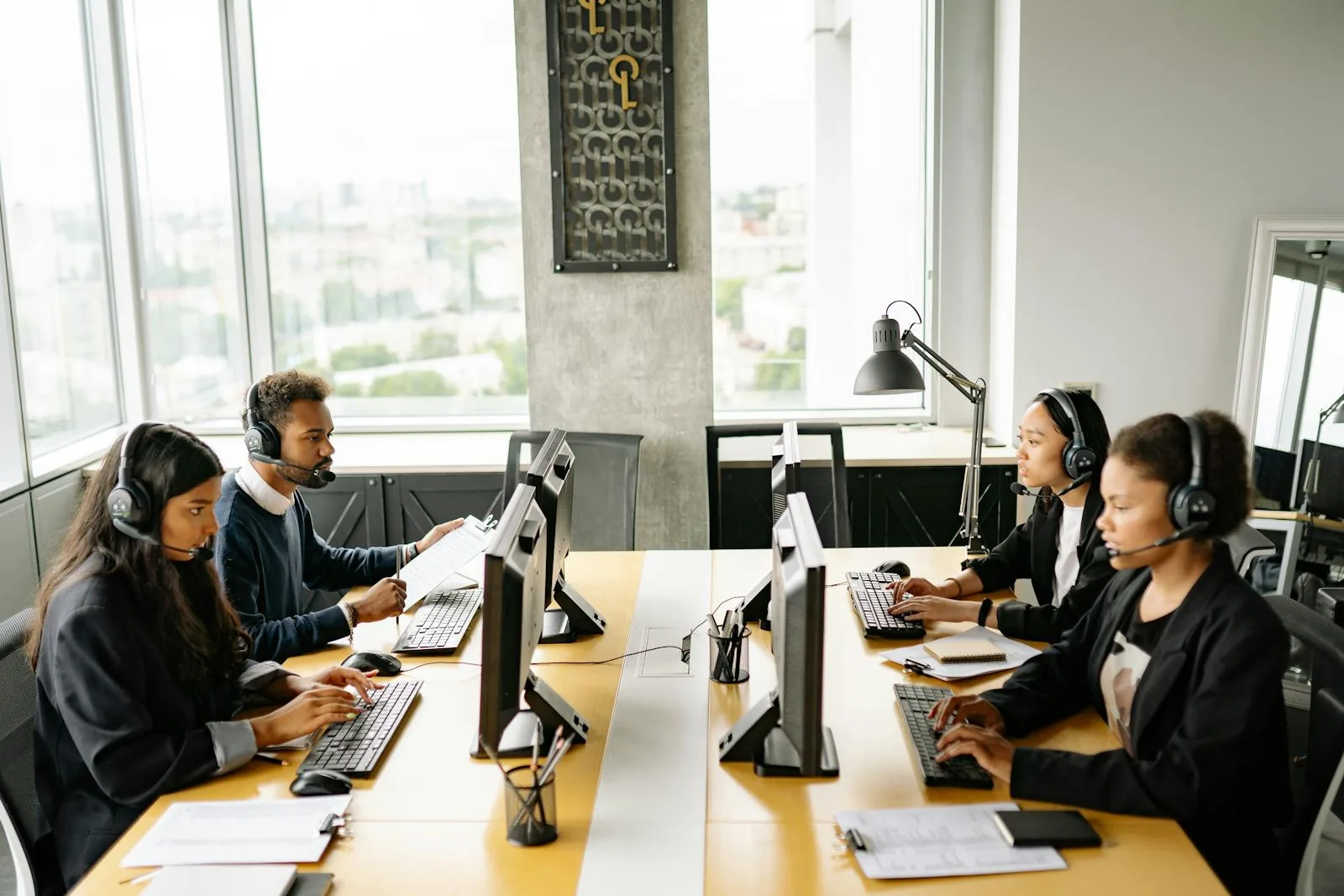 Operations team reviewing a live outreach program